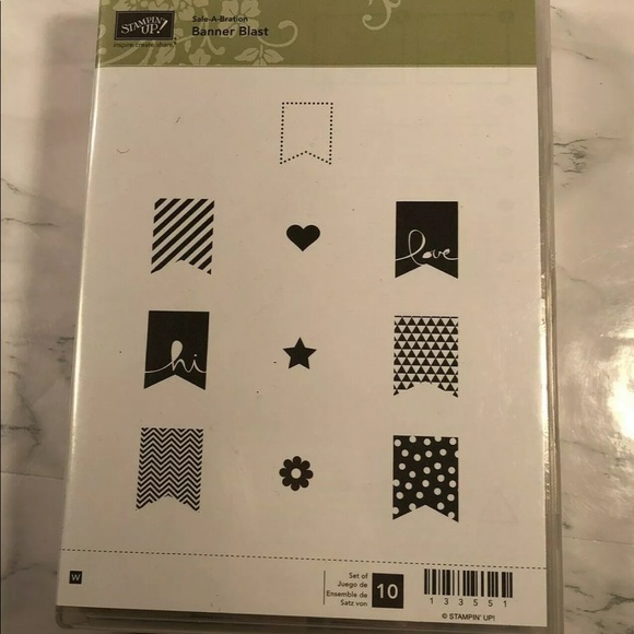 Stampin' Up! Other - NEW Stampin' Up! Sale-A-Bration Banner Blast 10 Pc Stamp Set #133554  Scrapbook